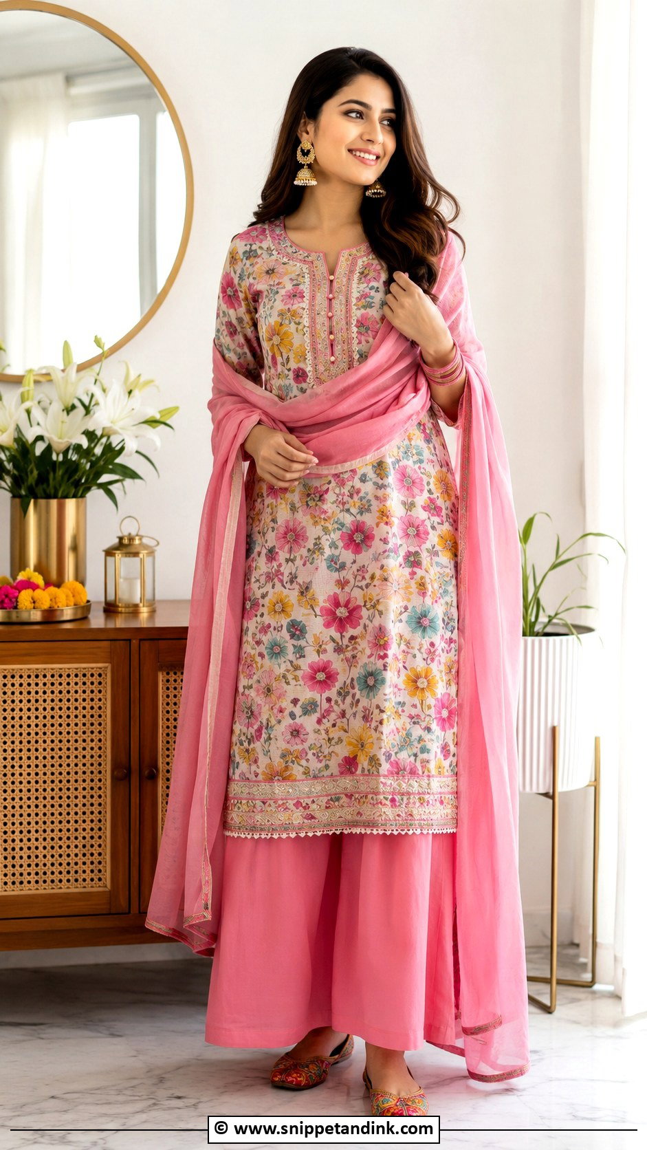 Printed Punjabi Suit For Jaggo - Snippet and Ink - 30 Jaggo Outfit Punjabi Suit Ideas