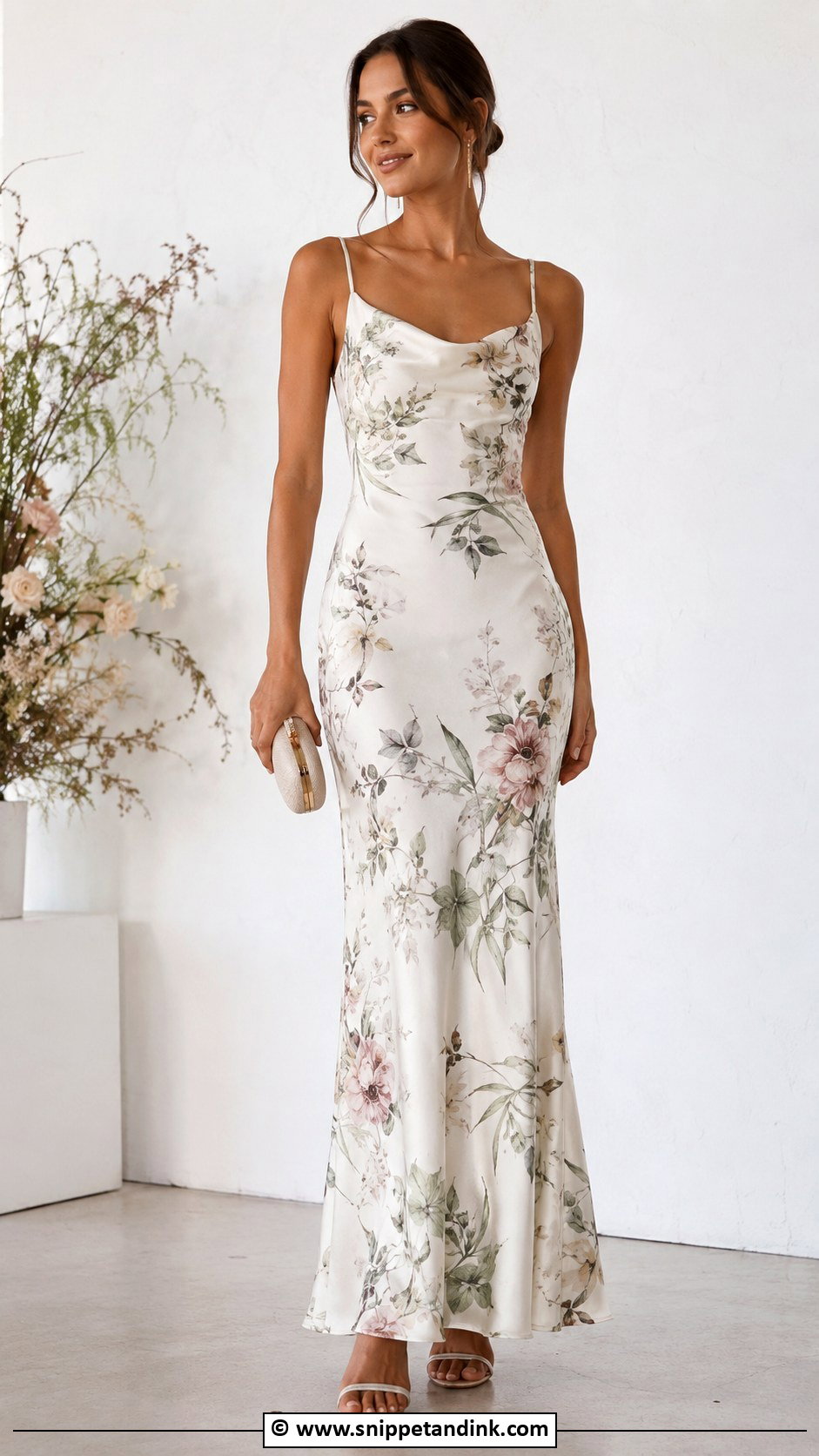 Printed Satin Wedding Dress - Snippet and Ink - 25 Eclectic Wedding Dress Ideas