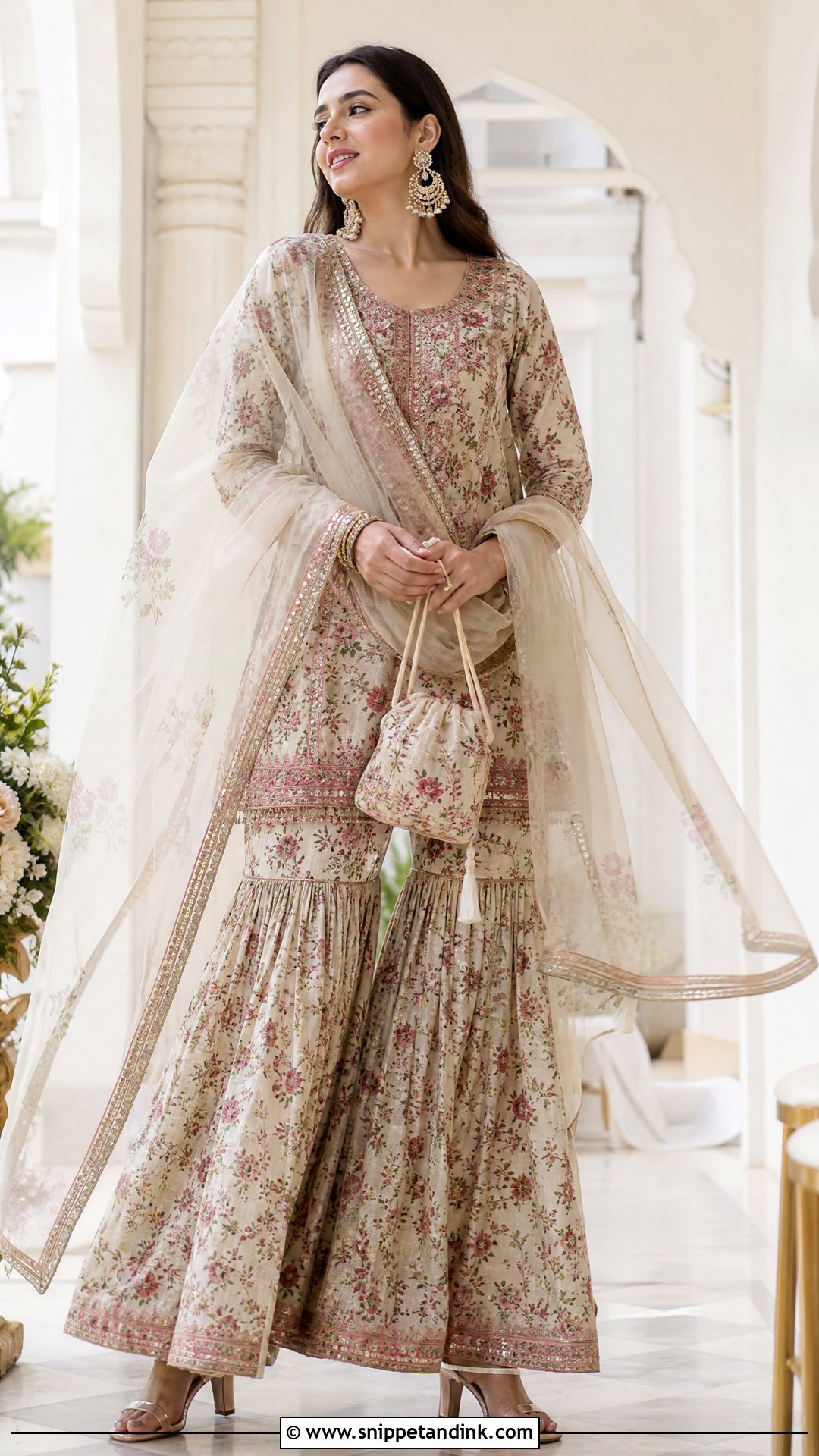 Printed Sharara Salwar Suit - Snippet and Ink - 20 Printed Salwar Suit Ideas