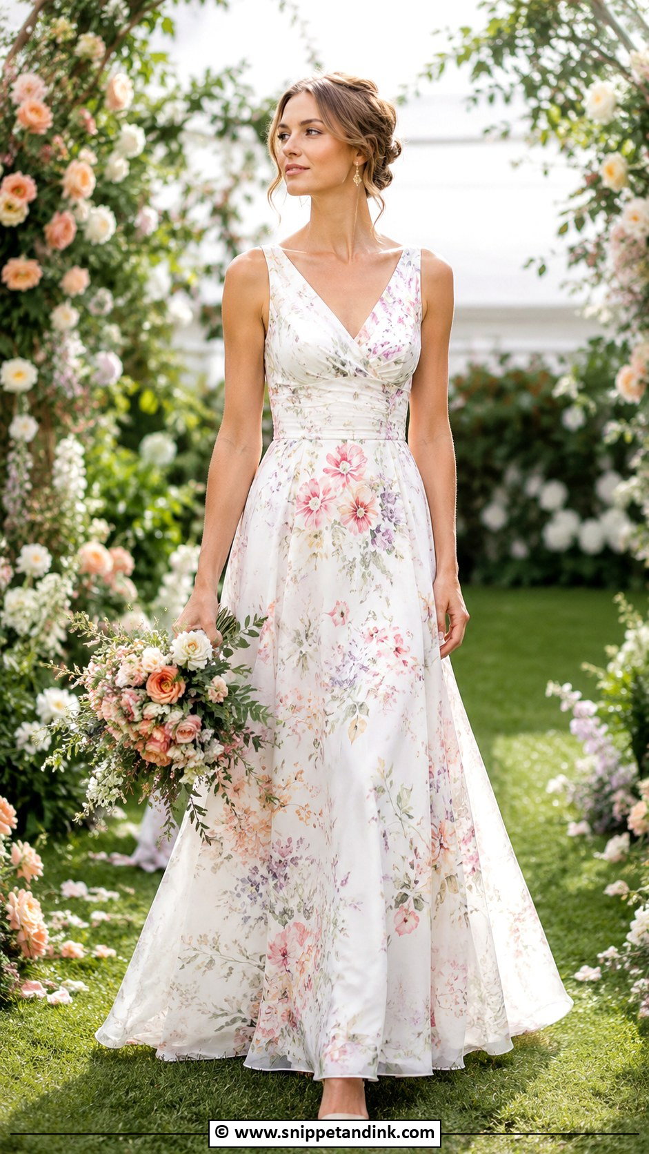 Printed Wedding Dress - Snippet and Ink - 30 Alternative Wedding Dress Ideas