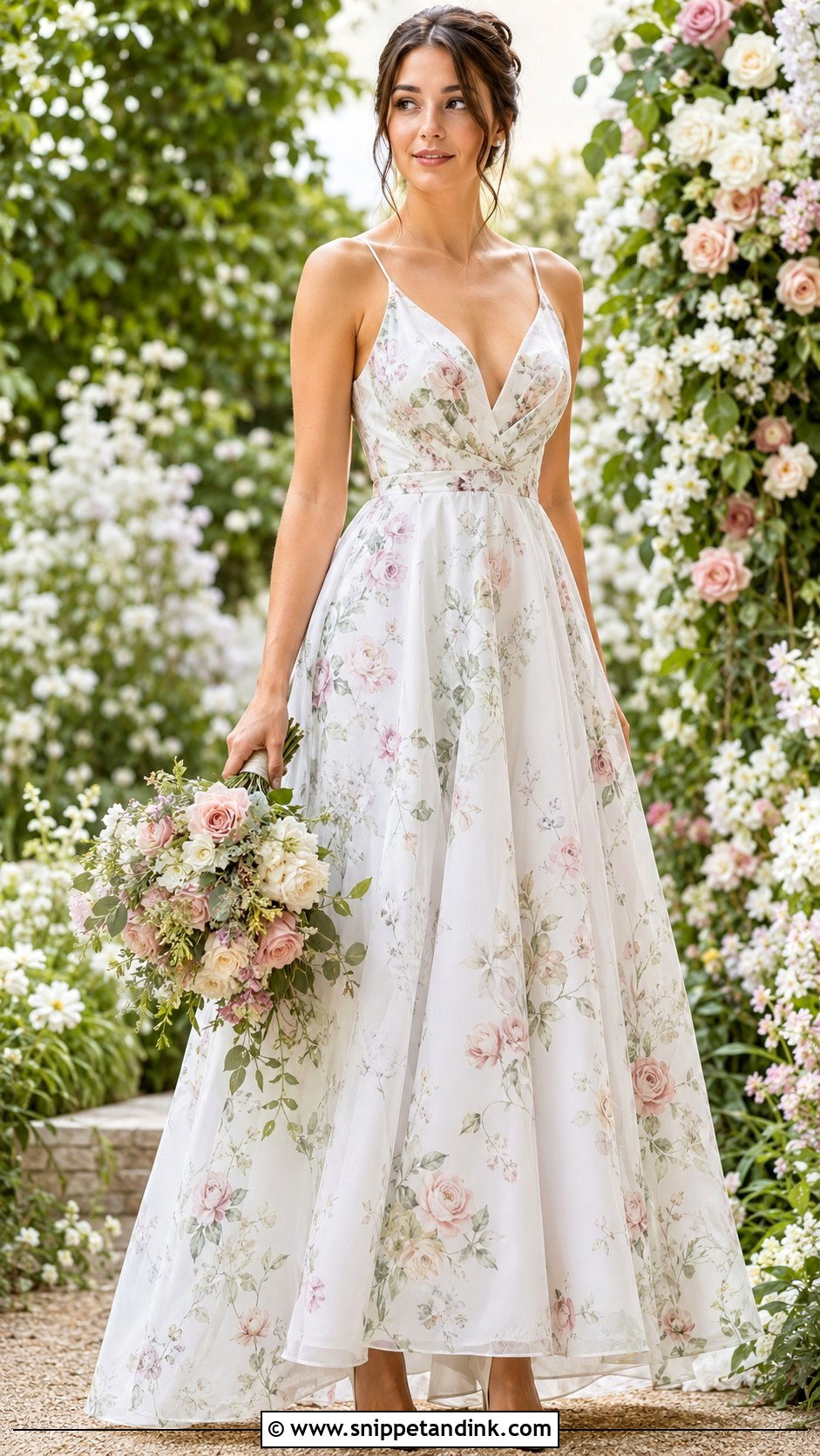 Printed Wedding Dress - Snippet and Ink - 25 Non Traditional Wedding Dresses
