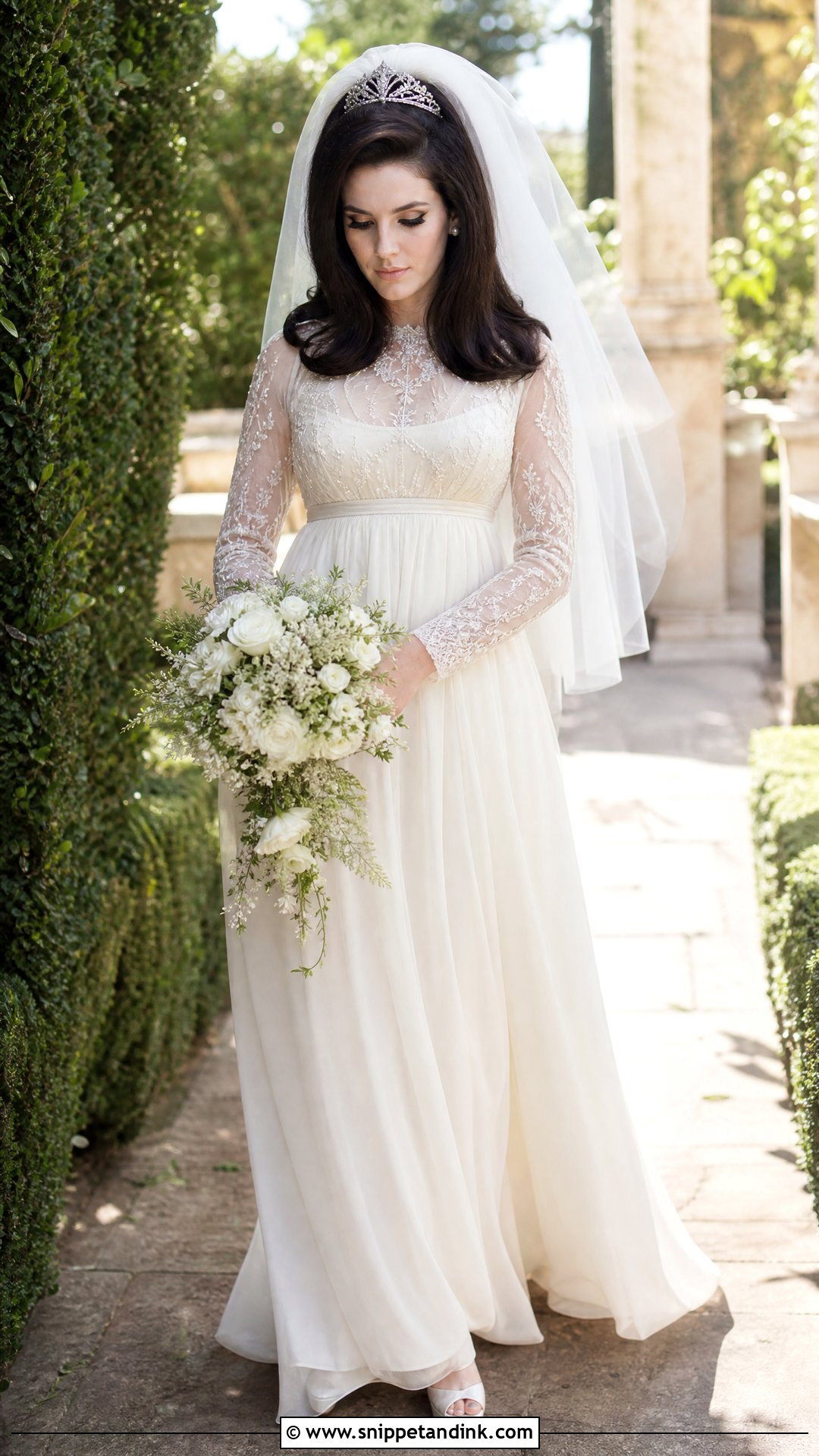 Priscilla Presley Boho Wedding Dress - Snippet and Ink - 20 Priscilla Presley Wedding Dress Ideas