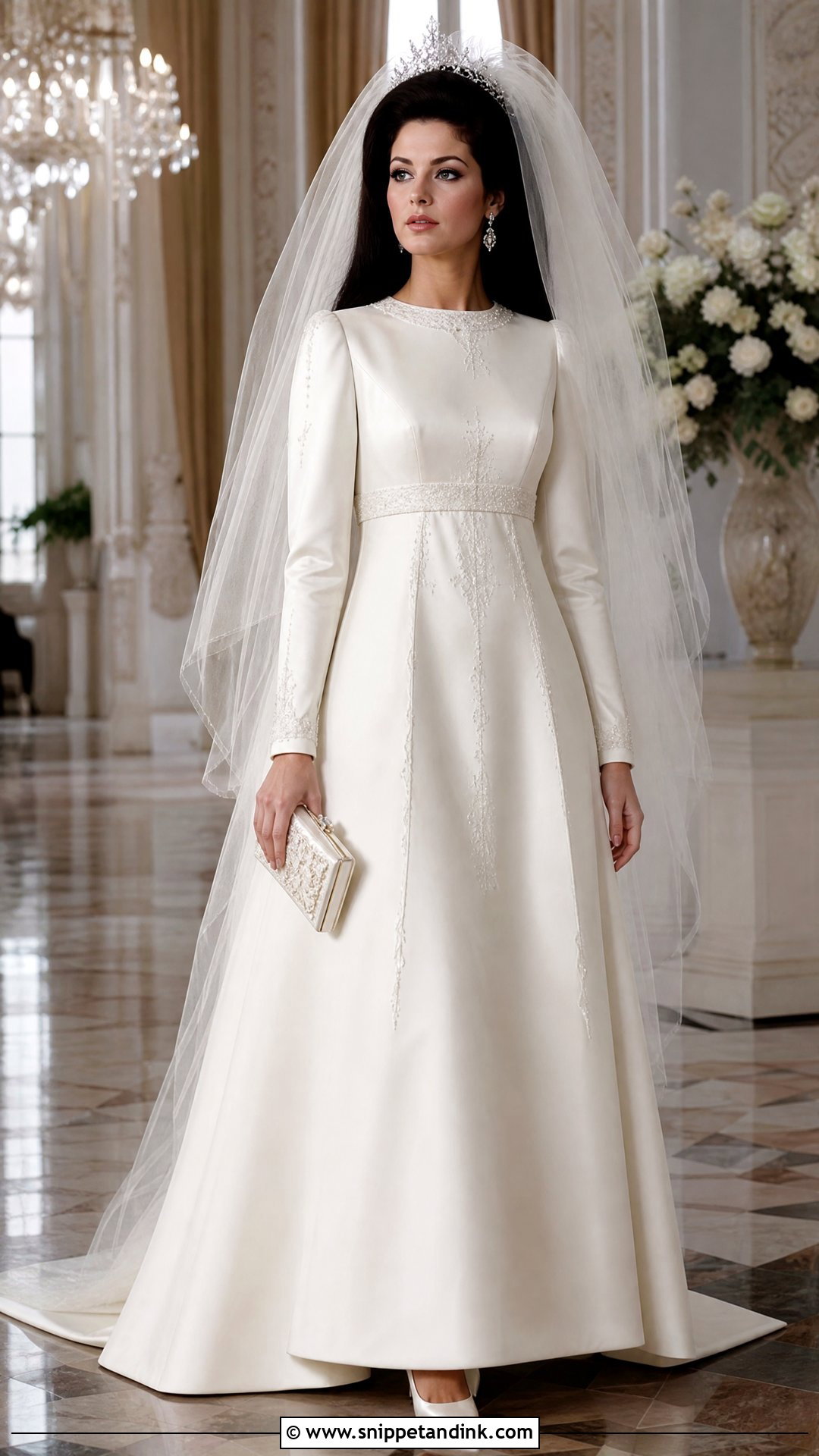Priscilla Presley Satin Wedding Dress - Snippet and Ink - 20 Priscilla Presley Wedding Dress Ideas