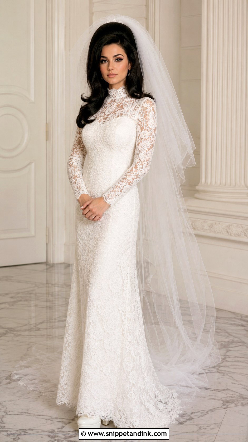 Priscilla Presley Wedding Dress - Snippet and Ink - 30 Iconic Wedding Dresses