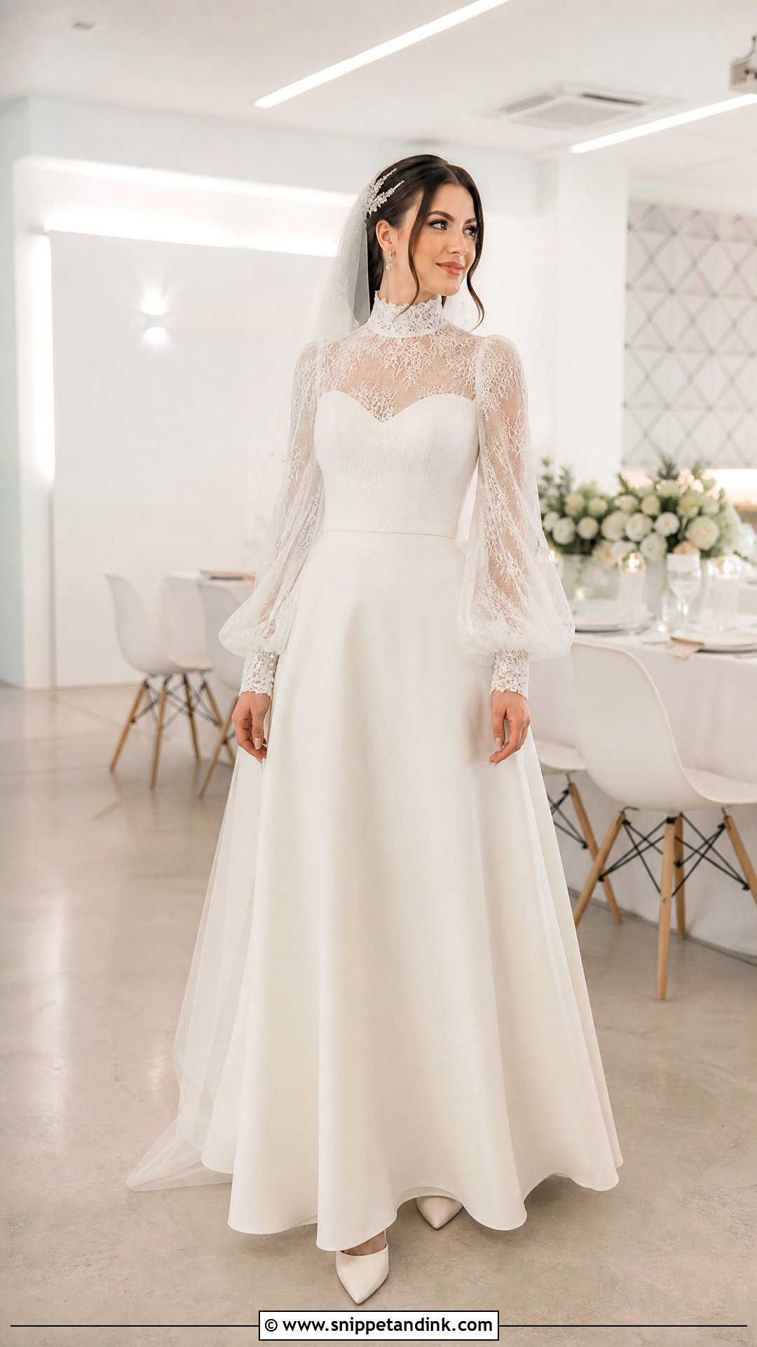 Priscilla Wedding Dress With Detachable Sleeves - Snippet and Ink - 20 Priscilla Wedding Dress Ideas