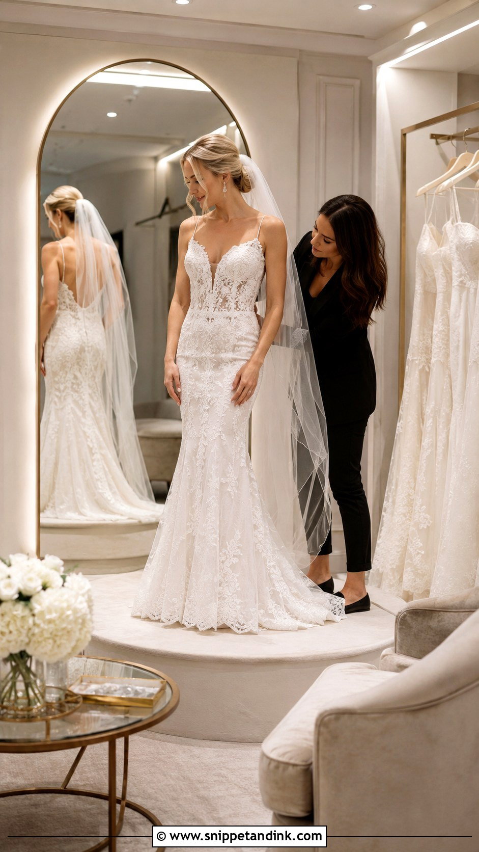Private Appointment Bridal Salon - Snippet and Ink - 20 Bridal Store Ideas