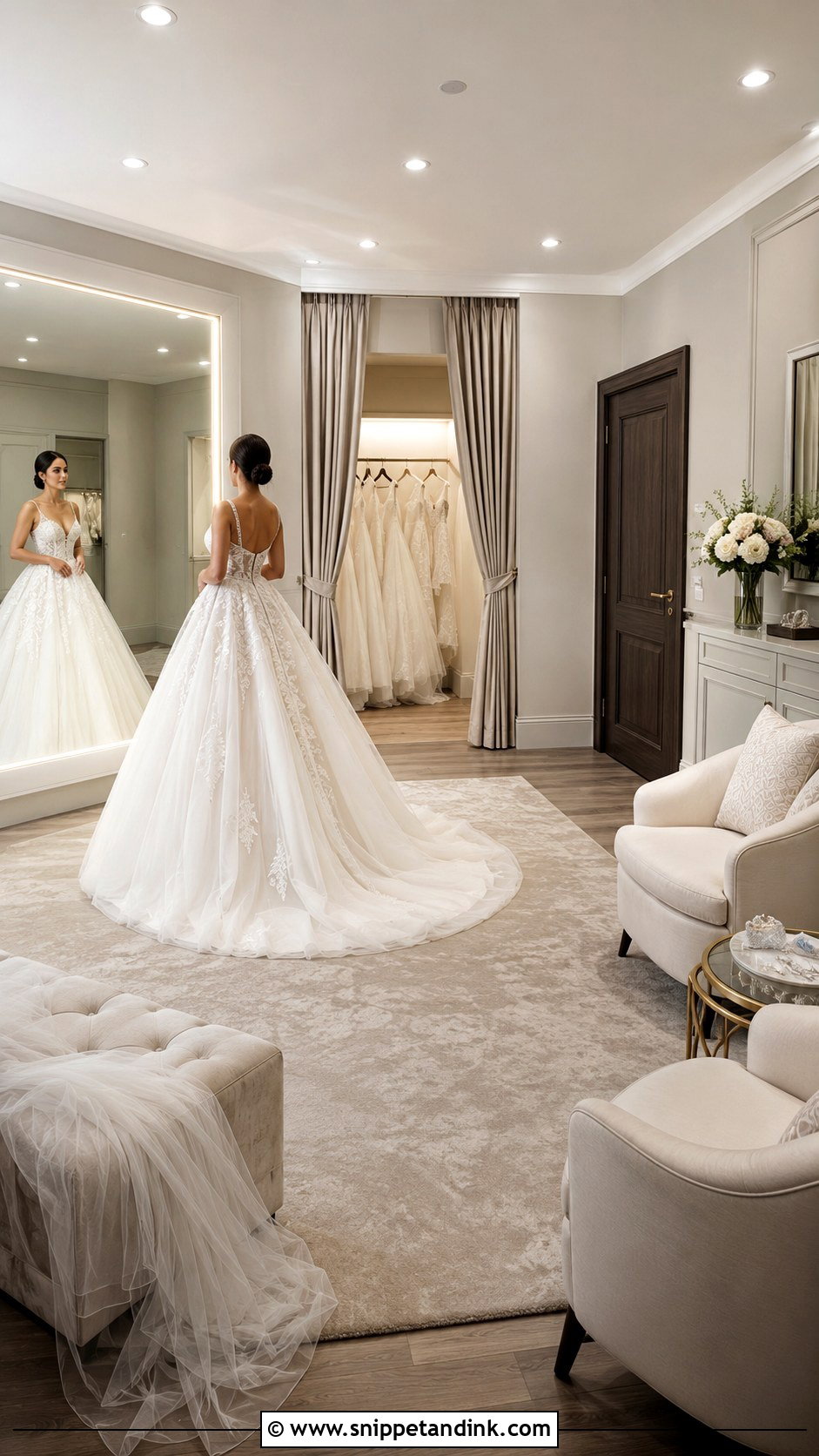 Private Bridal Fitting Suite - Snippet and Ink - 20 Bridal Fitting Room Ideas