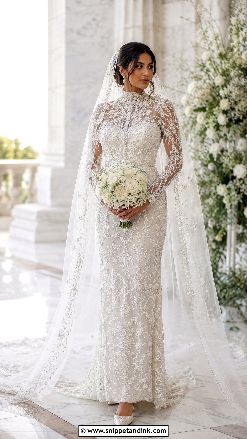 Priyanka Chopra Wedding Dress - Snippet and Ink - 30 Celebrity Wedding Dresses