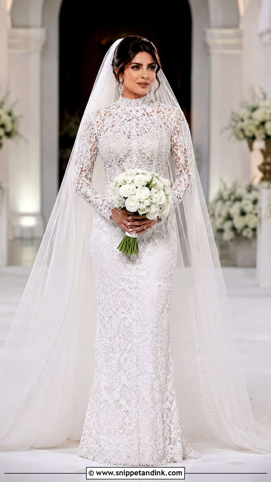 Priyanka Chopra Wedding Dress - Snippet and Ink - 30 Iconic Wedding Dresses
