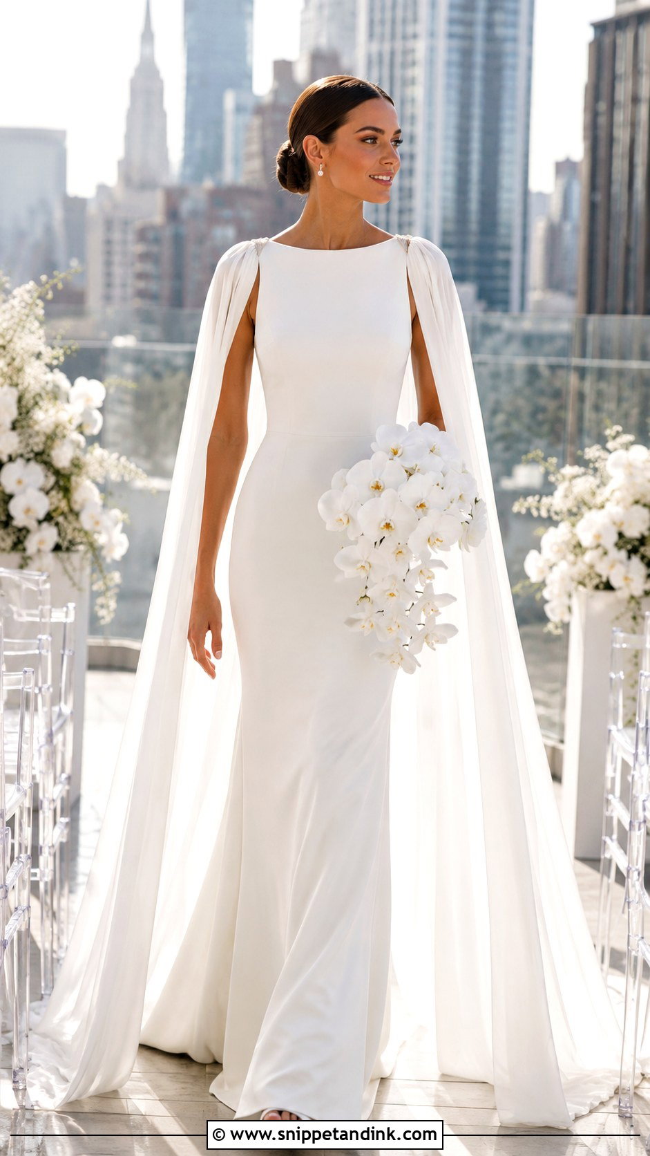 Pronovias Cape Wedding Dress - Snippet and Ink - 25 Pronovias Wedding Dress Ideas