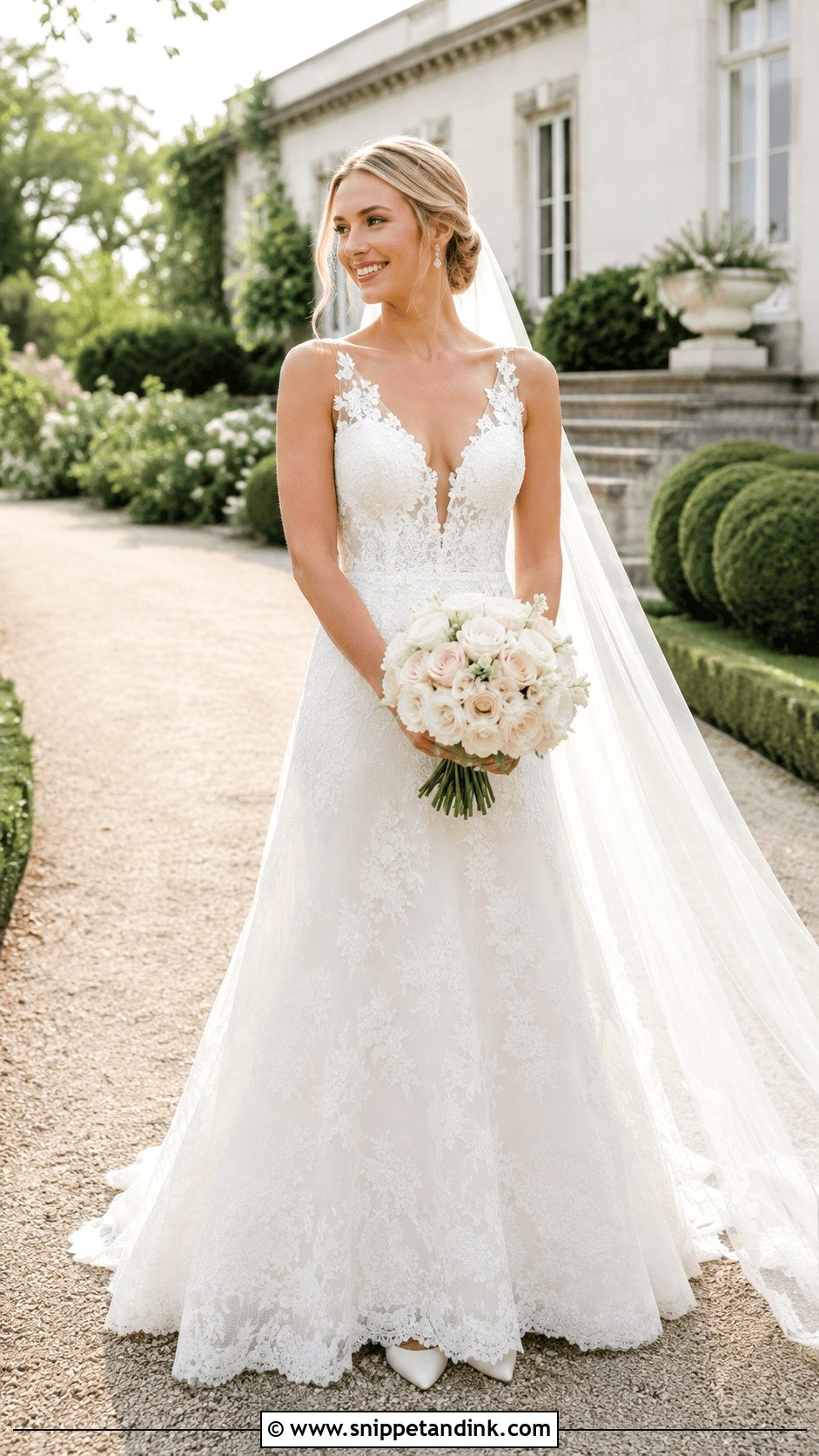 Pronovias Chantilly Lace Wedding Dress - Snippet and Ink - 25 Pronovias Wedding Dress Ideas