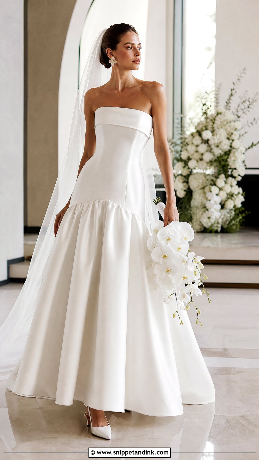 Pronovias Drop Waist Wedding Gown - Snippet and Ink - 20 Pronovias Bridal 2025 Ideas