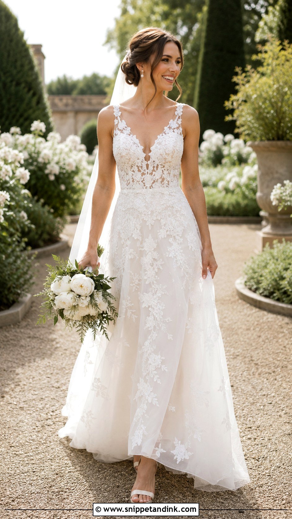 Pronovias Floral Lace Wedding Dress - Snippet and Ink - 25 Pronovias Wedding Dress Ideas