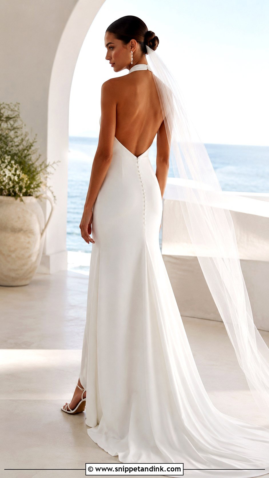 Pronovias Halter Wedding Dress With Open Back - Snippet and Ink - 25 Pronovias Wedding Dress Ideas