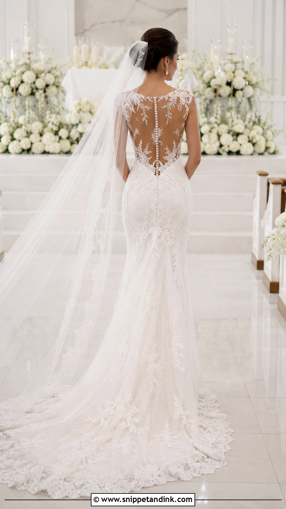 Pronovias Illusion Back Wedding Dress - Snippet and Ink - 25 Pronovias Wedding Dress Ideas