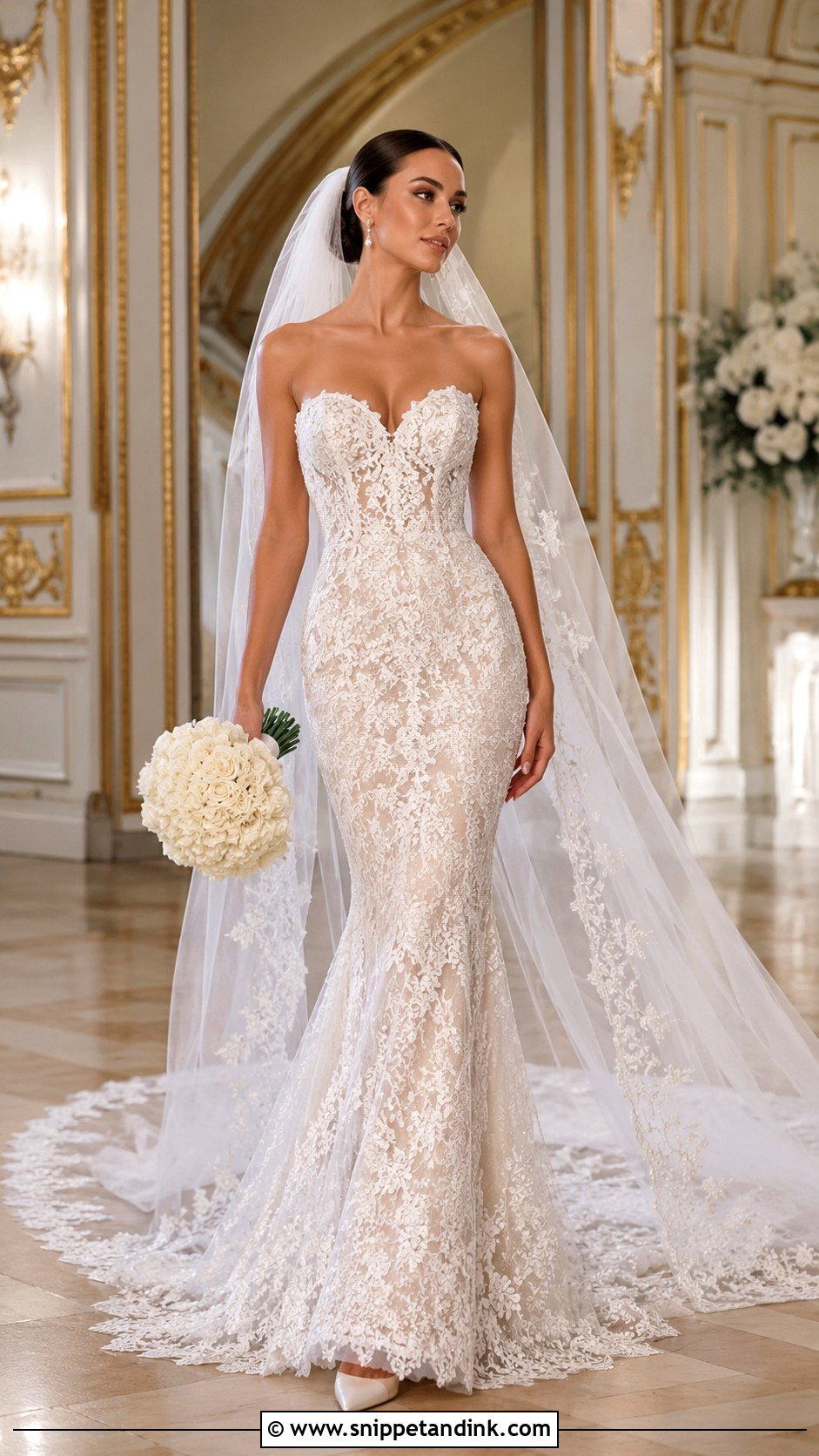 Pronovias Mermaid Lace Wedding Dress - Snippet and Ink - 25 Pronovias Wedding Dress Ideas