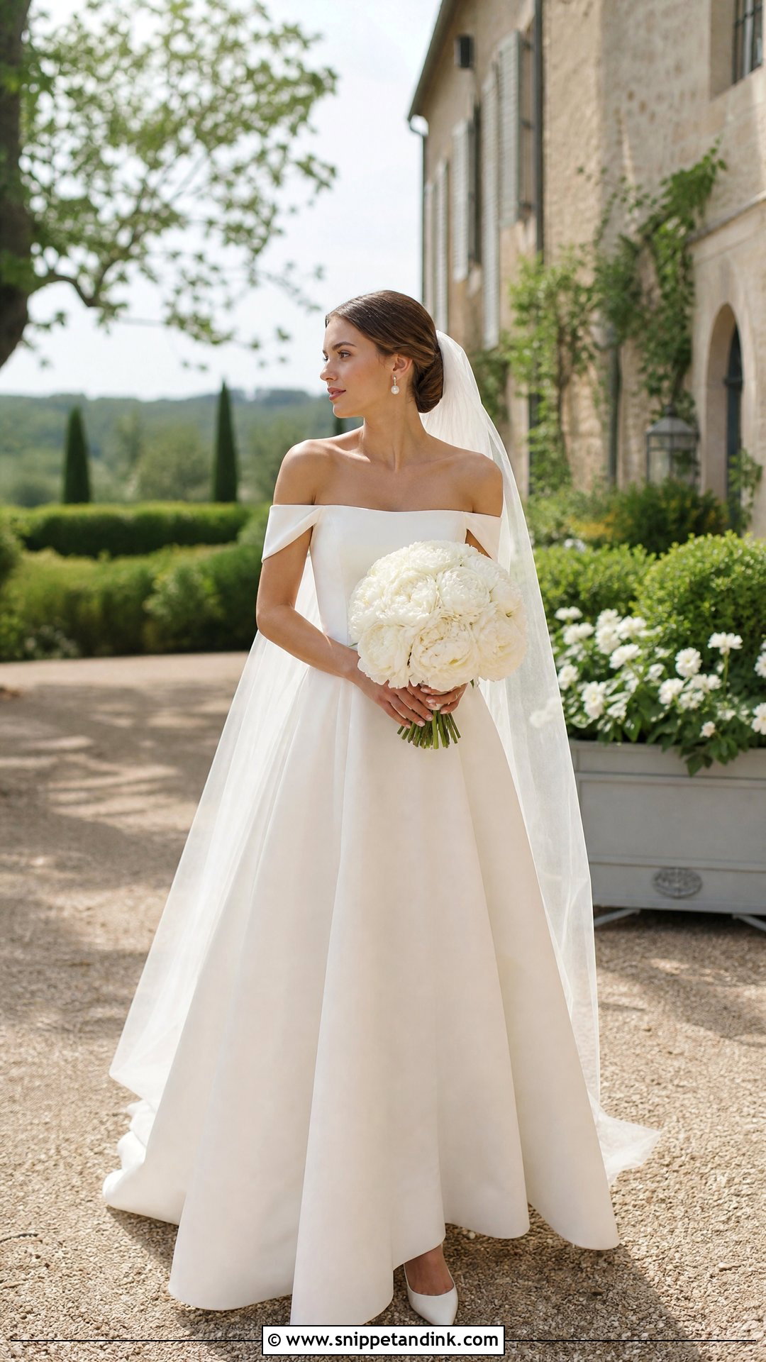 Pronovias Off The Shoulder Bridal Gown - Snippet and Ink - 20 Pronovias Bridal 2025 Ideas