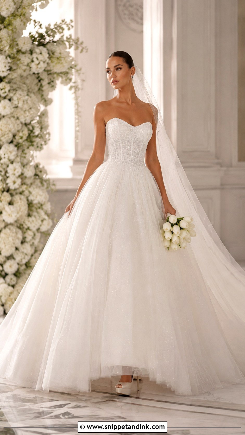 Pronovias Princess Tulle Wedding Dress - Snippet and Ink - 25 Pronovias Wedding Dress Ideas