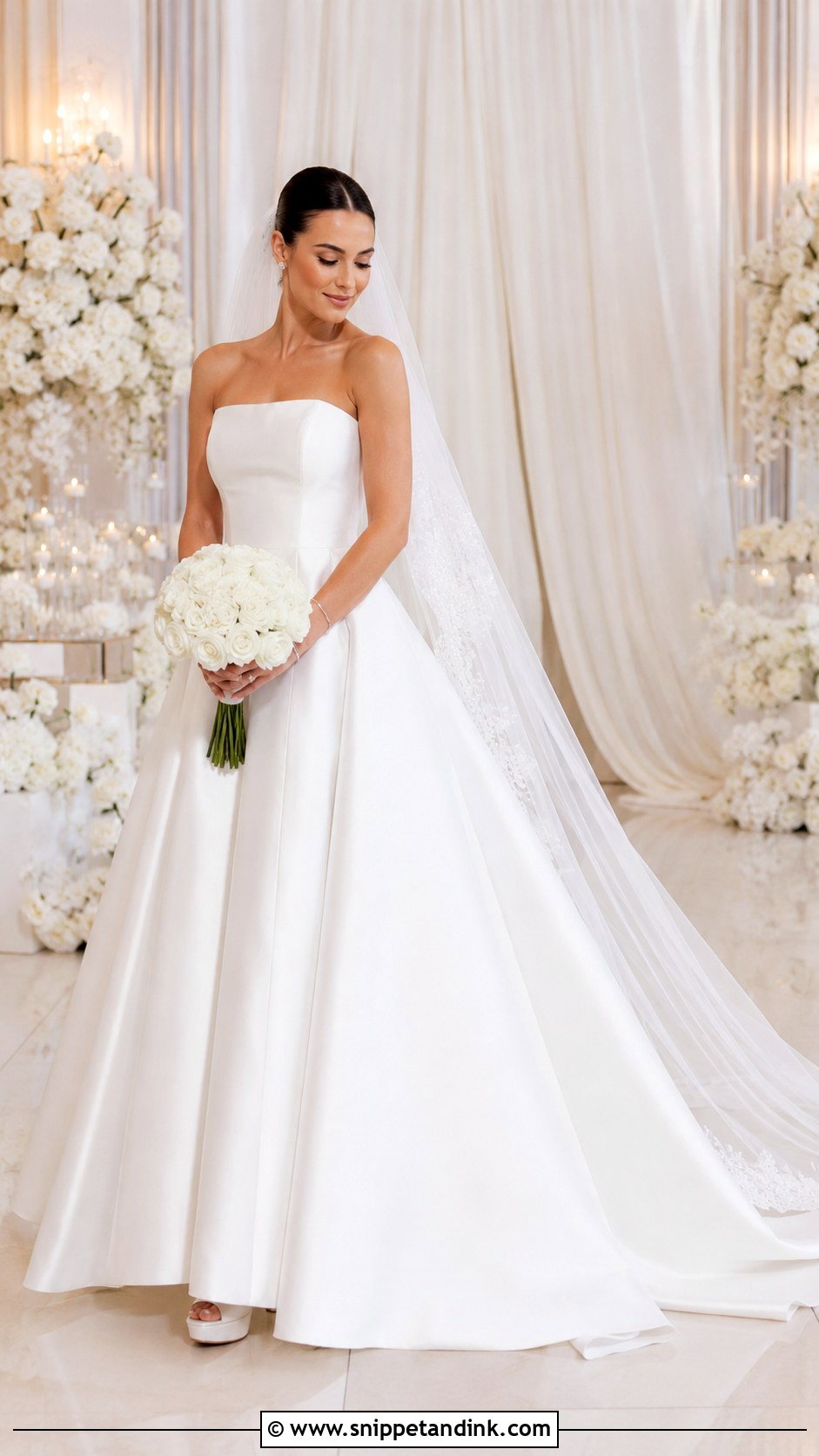 Pronovias Strapless Ball Gown Wedding Dress - Snippet and Ink - 25 Pronovias Wedding Dress Ideas