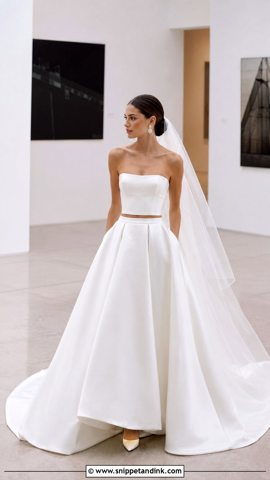 Pronovias Two Piece Wedding Dress - Snippet and Ink - 25 Pronovias Wedding Dress Ideas