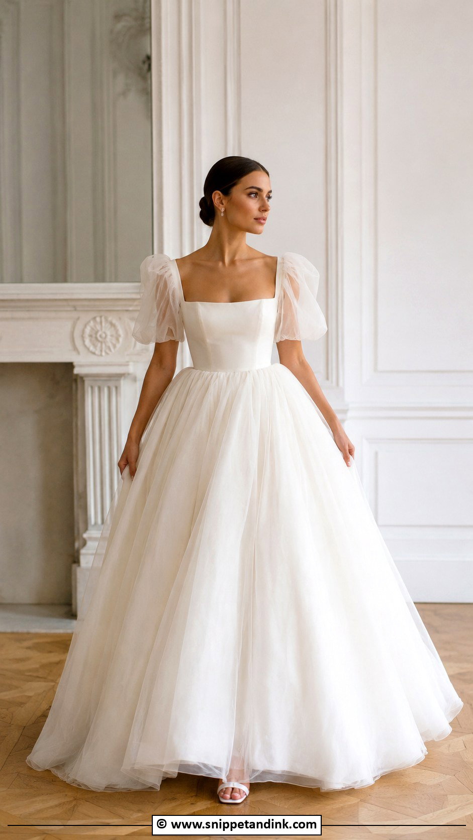 Puff Sleeve Ball Gown Wedding Dress - Snippet and Ink - 30 Ball Gowns Wedding