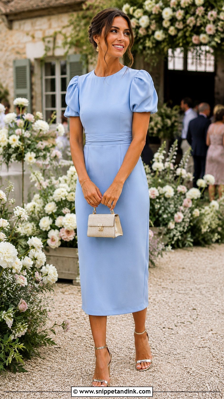 Puff Sleeve Dress for Summer Wedding - Snippet and Ink - 20 Dress for Summer Wedding Ideas