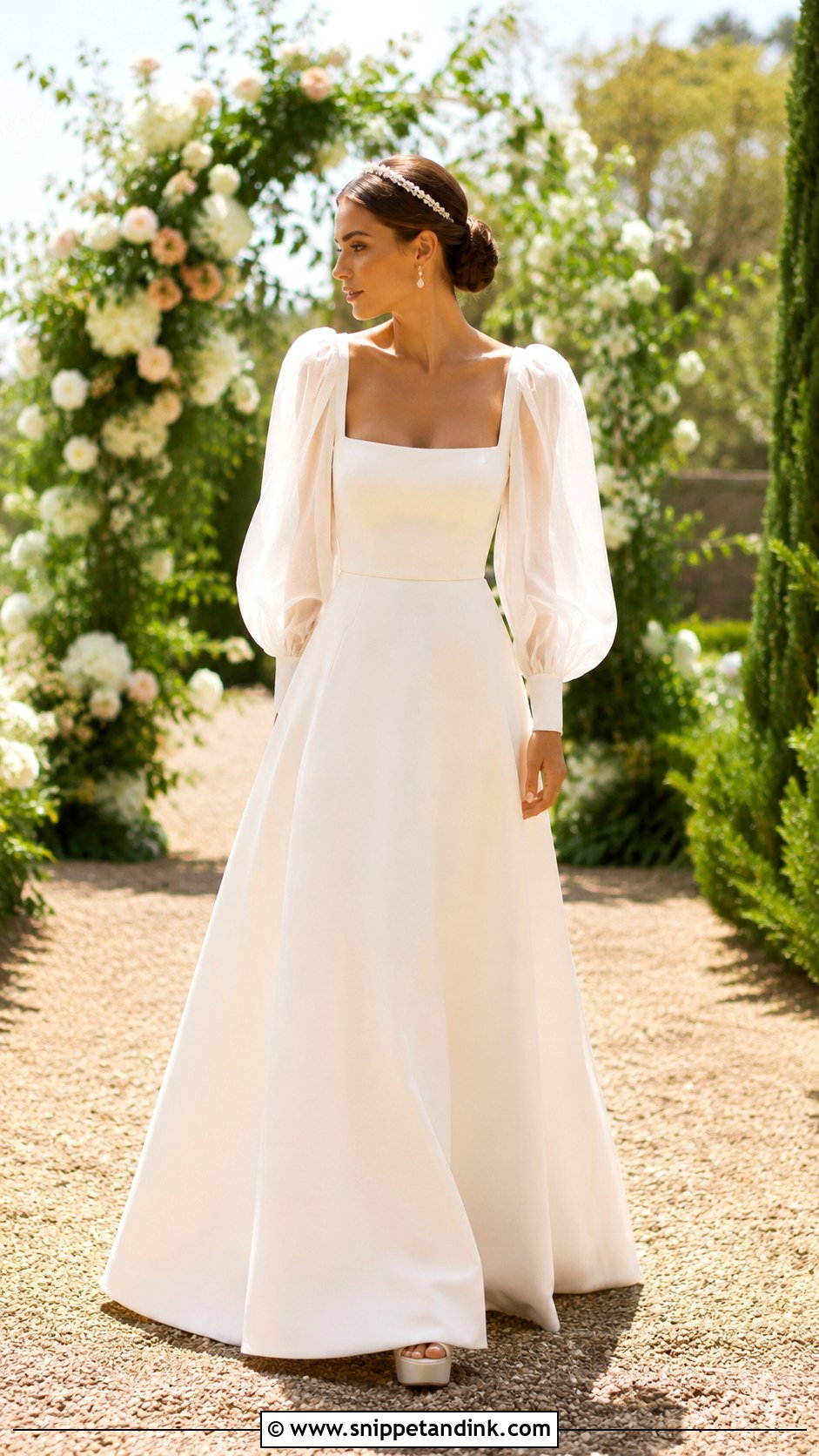 Puff Sleeve Festival Wedding Dress - Snippet and Ink - 20 Festival Wedding Dress Ideas