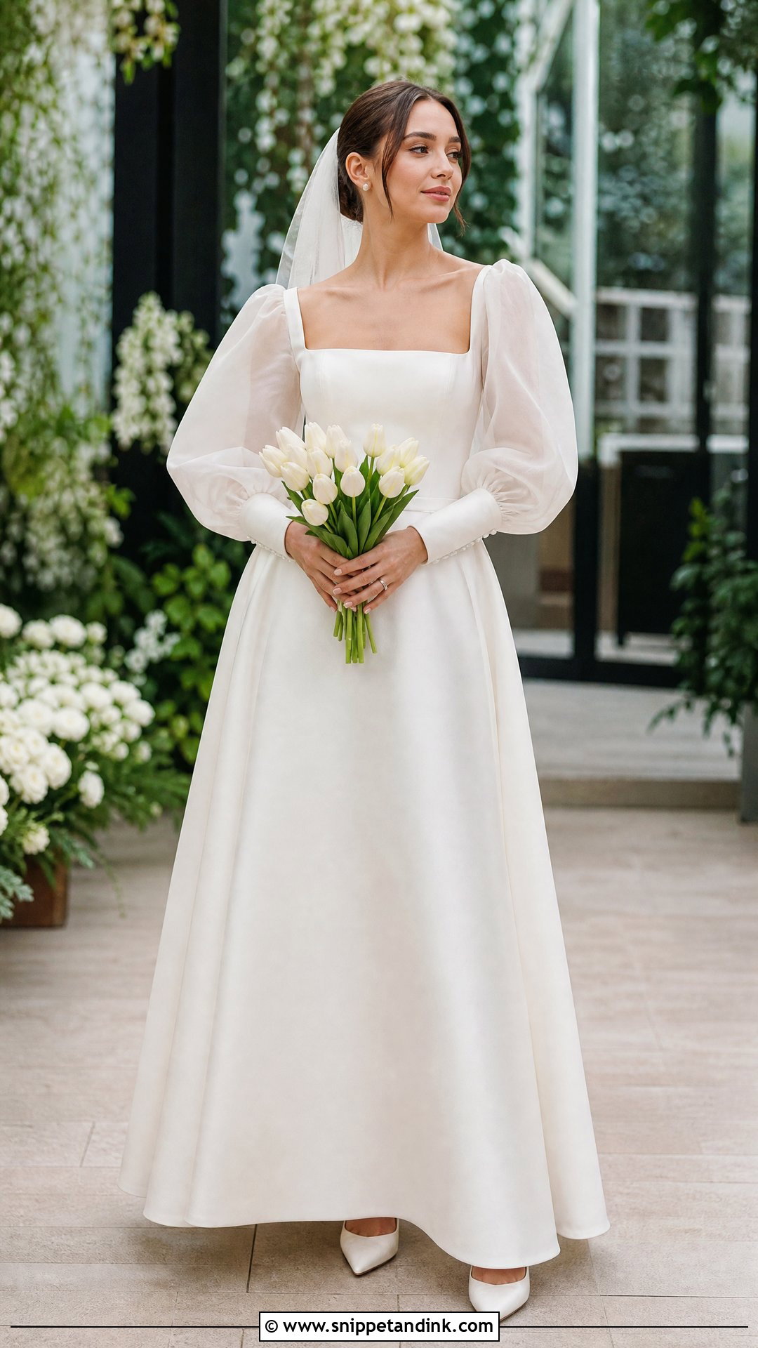 Puff Sleeve Nordic Wedding Dress - Snippet and Ink - 25 Nordic Wedding Dress Ideas