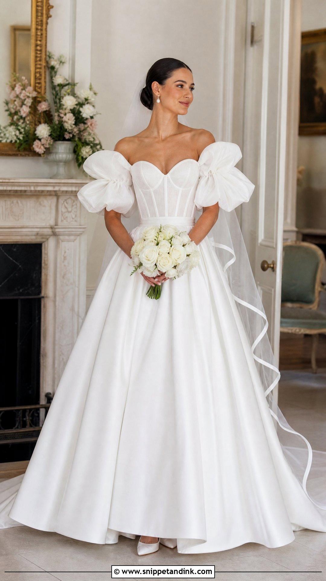 Puff Sleeve Princess Wedding Dress - Snippet and Ink - 20 Pretty Wedding Dresses Princesses