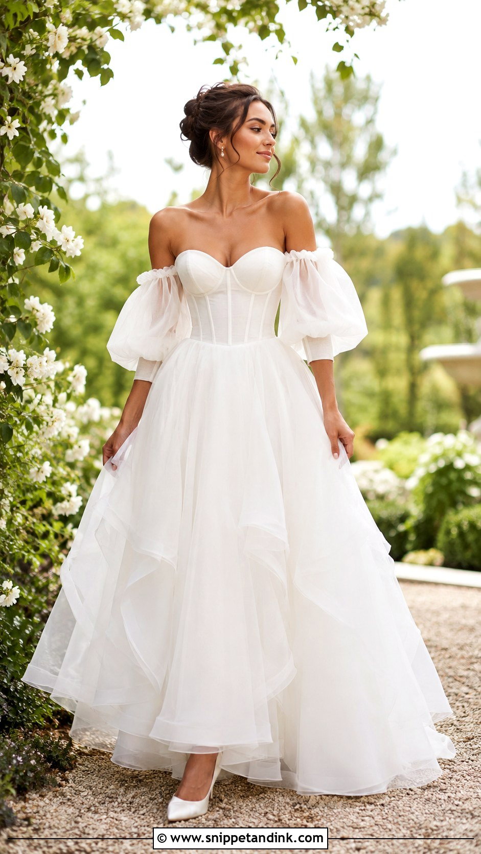 Puff Sleeve Puffy Wedding Dress - Snippet and Ink - 25 Puffy Wedding Dresses