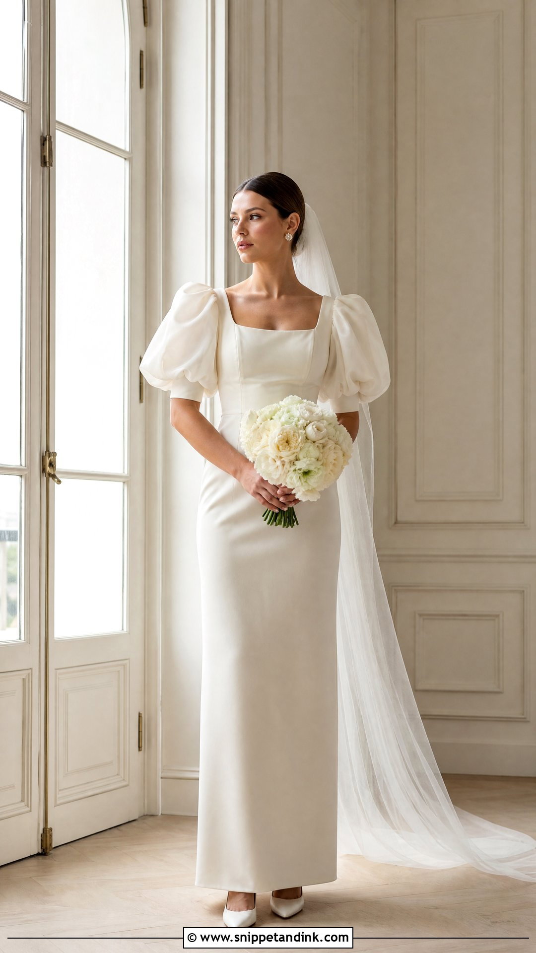 Puff Sleeve Vintage Wedding Dress - Snippet and Ink - 20 Vintage Wedding Dress with Sleeves
