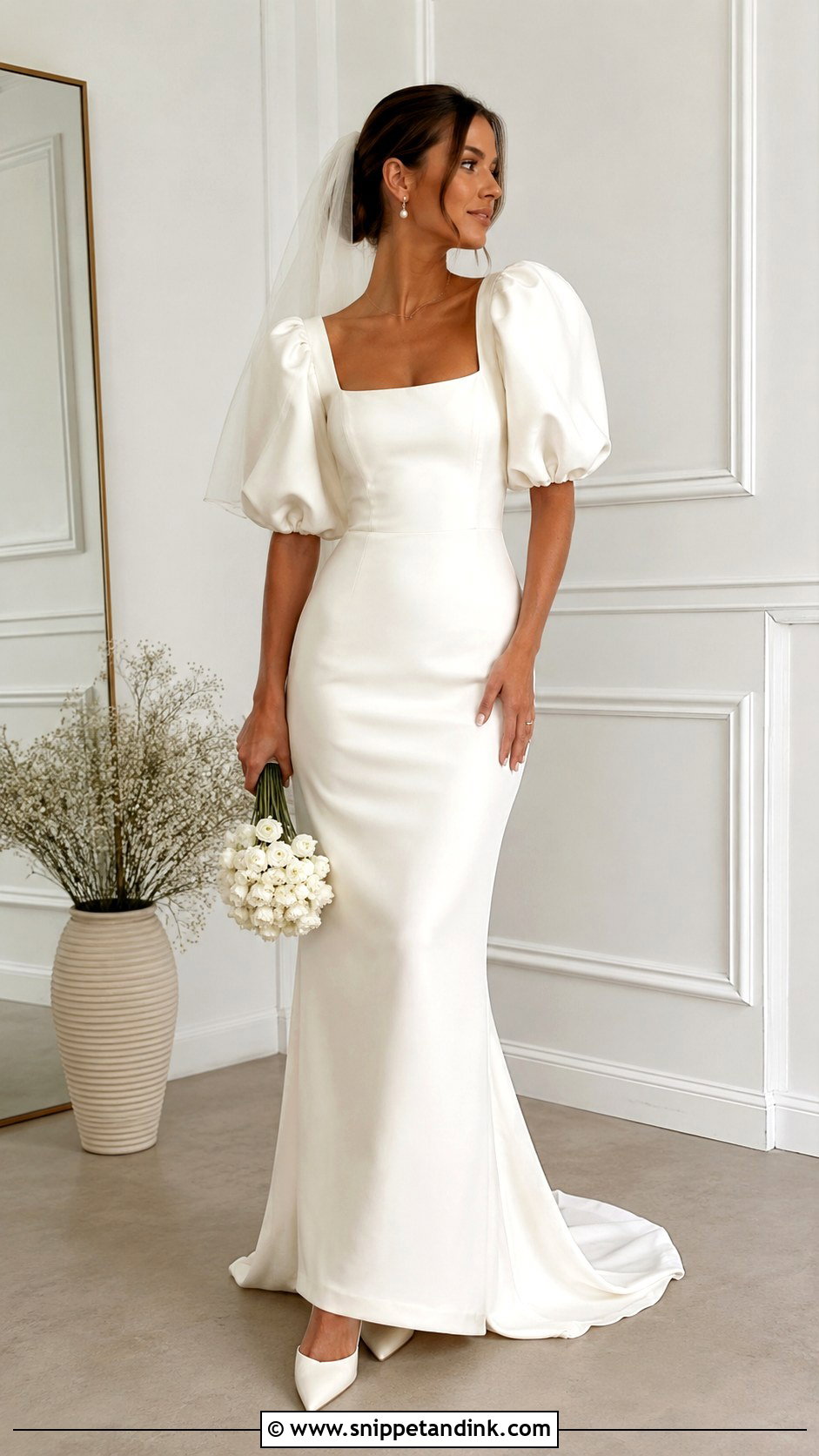 Puff Sleeve Wedding Dress - Snippet and Ink - 30 Simple Wedding Dress with Sleeves