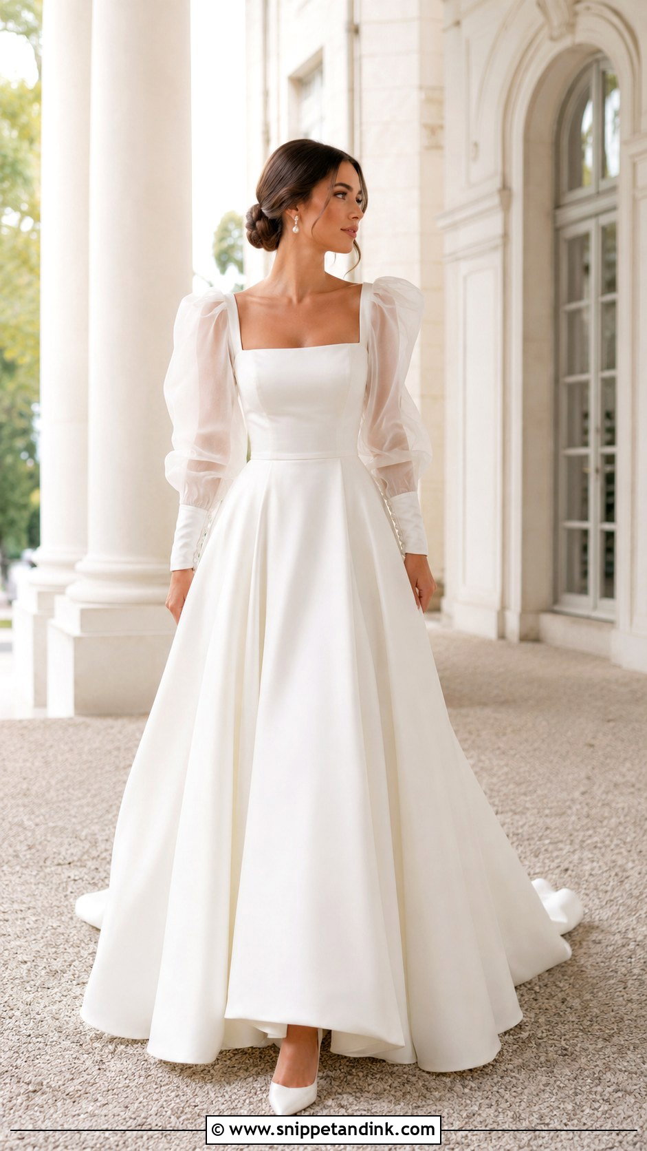 Puff Sleeve Wedding Dress - Snippet and Ink - 30 Whimsy Wedding Dress Ideas