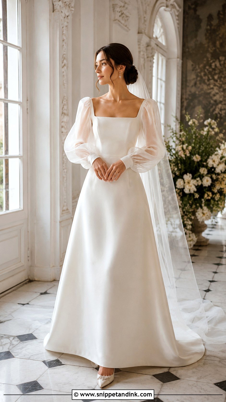 Puff Sleeve Wedding Dress - Snippet and Ink - 20 Creative Wedding Dress Ideas