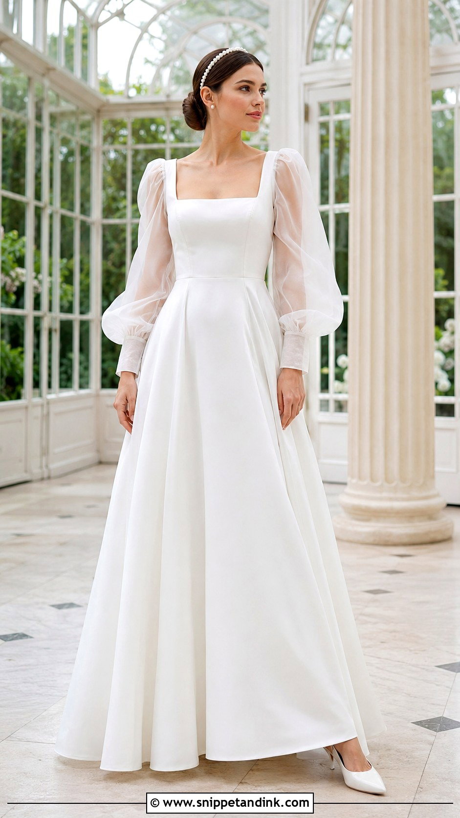 Puff Sleeve Wedding Dress - Snippet and Ink - 20 Fairy Tail Wedding Dress Ideas