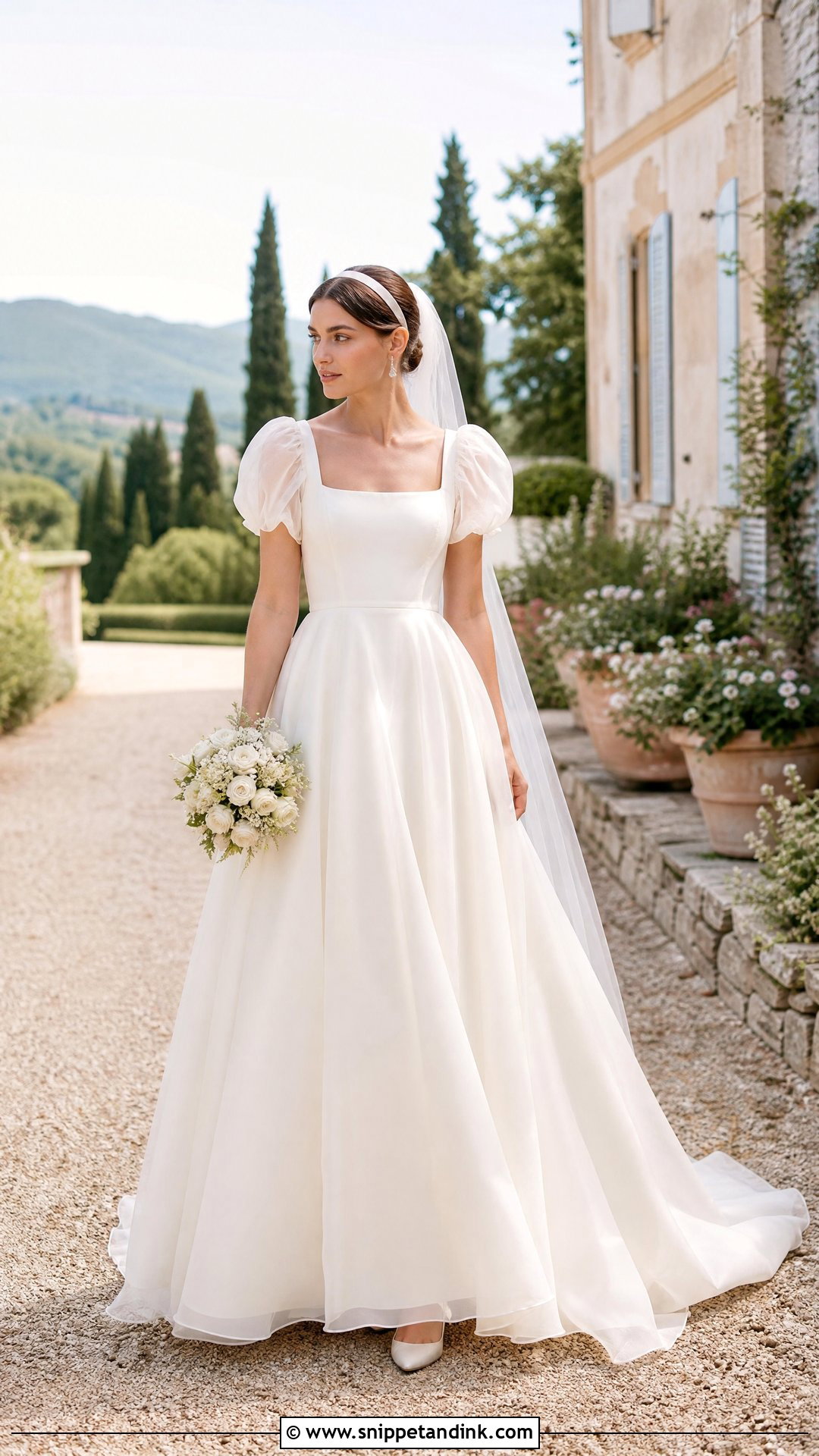 Puff Sleeve Wedding Dress - Snippet and Ink - 20 Wedding Dresses with Short Sleeves