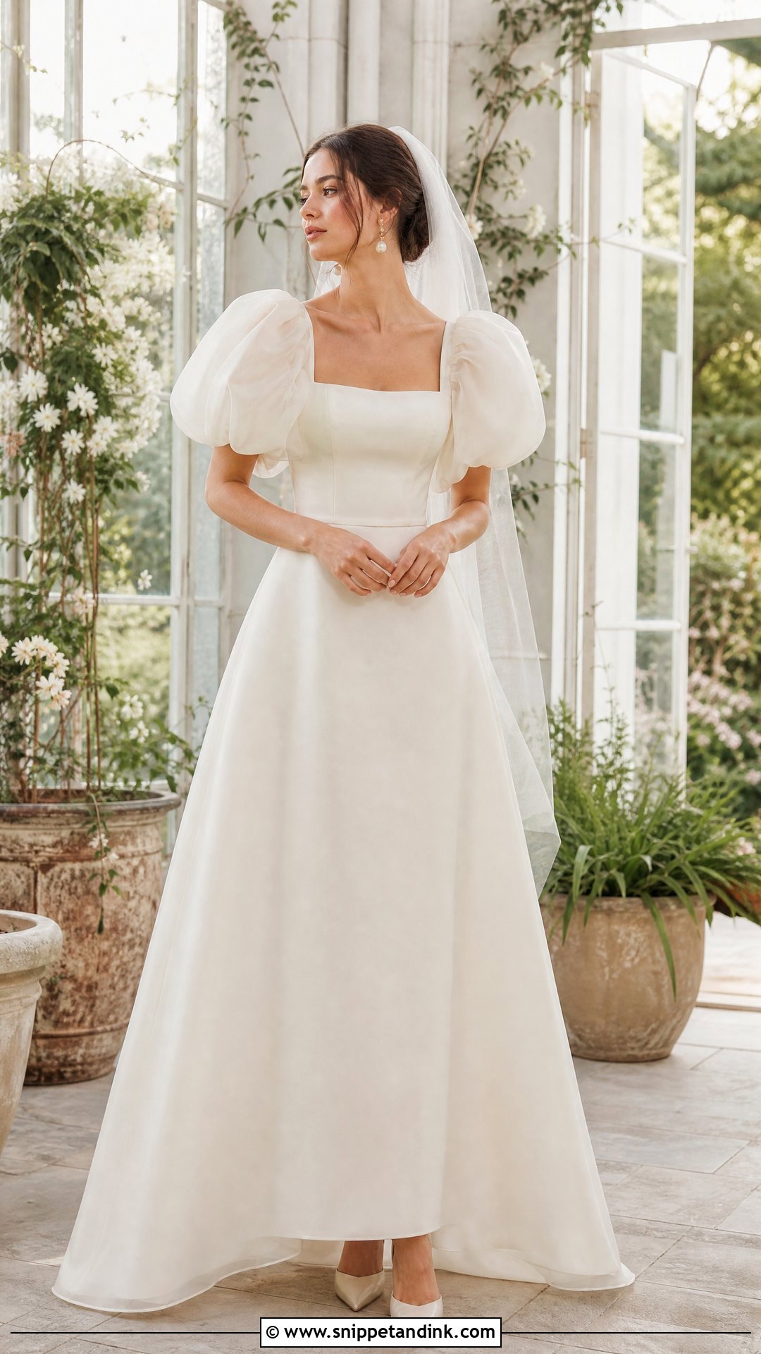 Puff Sleeve Wedding Dress - Snippet and Ink - 25 Old Fashioned Wedding Dress Ideas