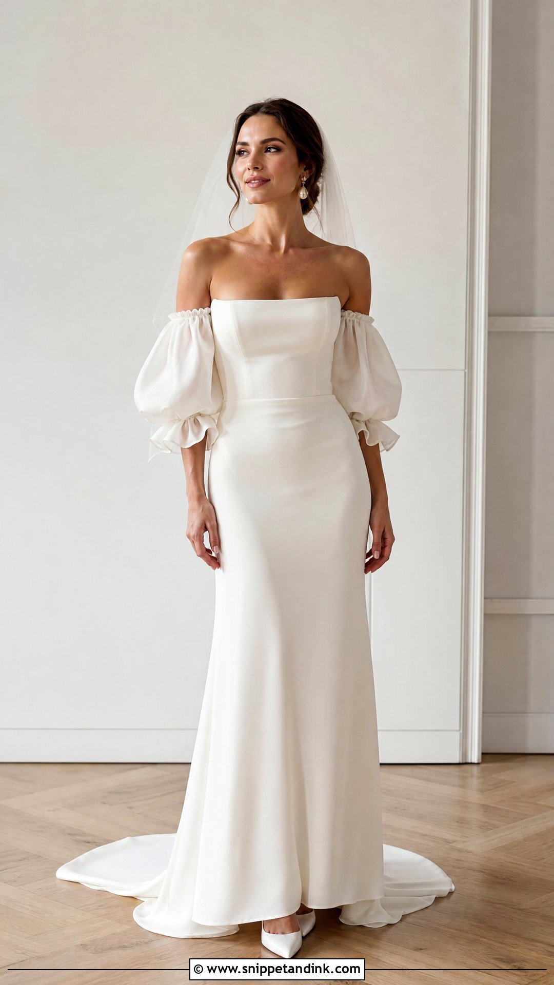 Puff Sleeve Wedding Dress - Snippet and Ink - 25 Regal Wedding Dress Ideas