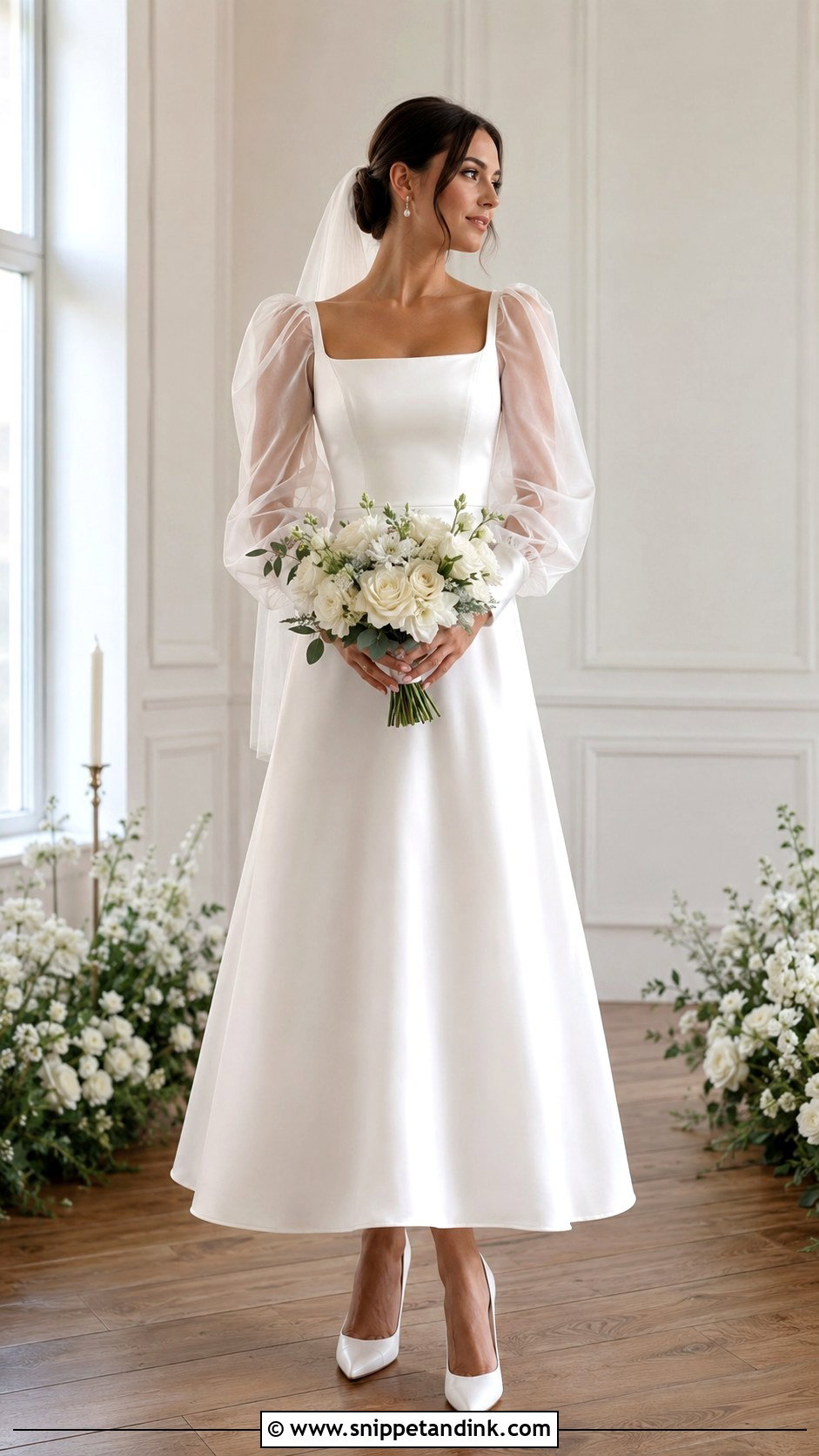 Puff Sleeve Wedding Dress - Snippet and Ink - 20 Budget Wedding Dress Ideas