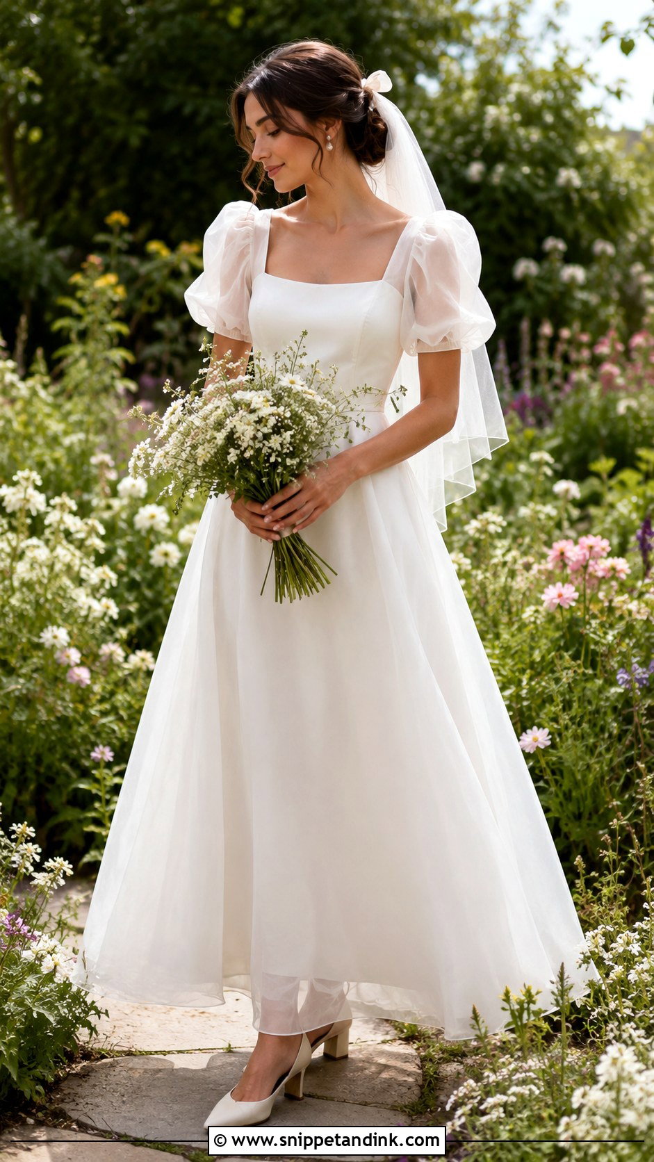 Puff Sleeve Wedding Dress - Snippet and Ink - 20 Dreamy Wedding Dress Fairy Tales Ideas