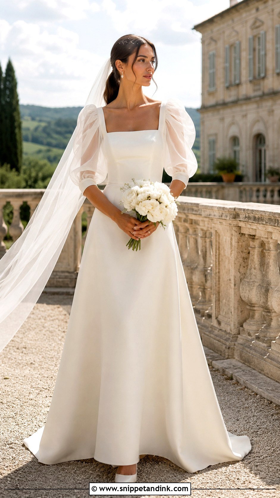 Puff Sleeve Wedding Dress - Snippet and Ink - 20 Easy Wedding Dress Ideas