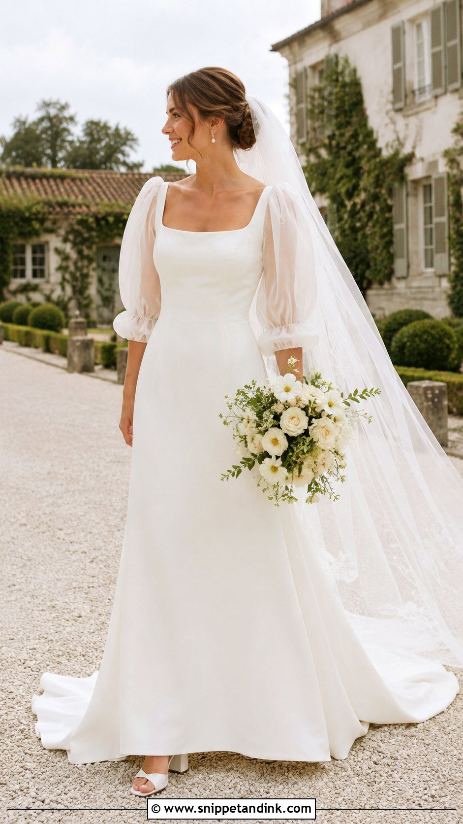 Puff Sleeve Wedding Dress - Snippet and Ink - 20 Fairytale Wedding Dress Enchanted Ideas