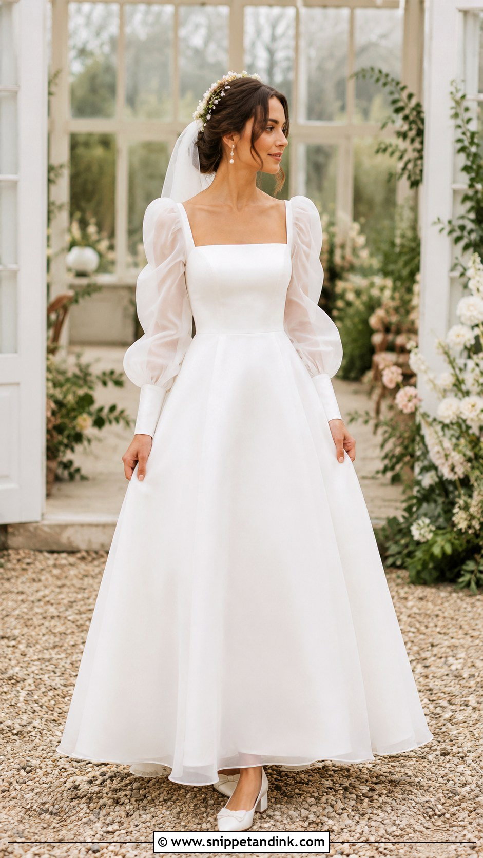 Puff Sleeve Wedding Dress - Snippet and Ink - 20 Girly Wedding Dress Ideas