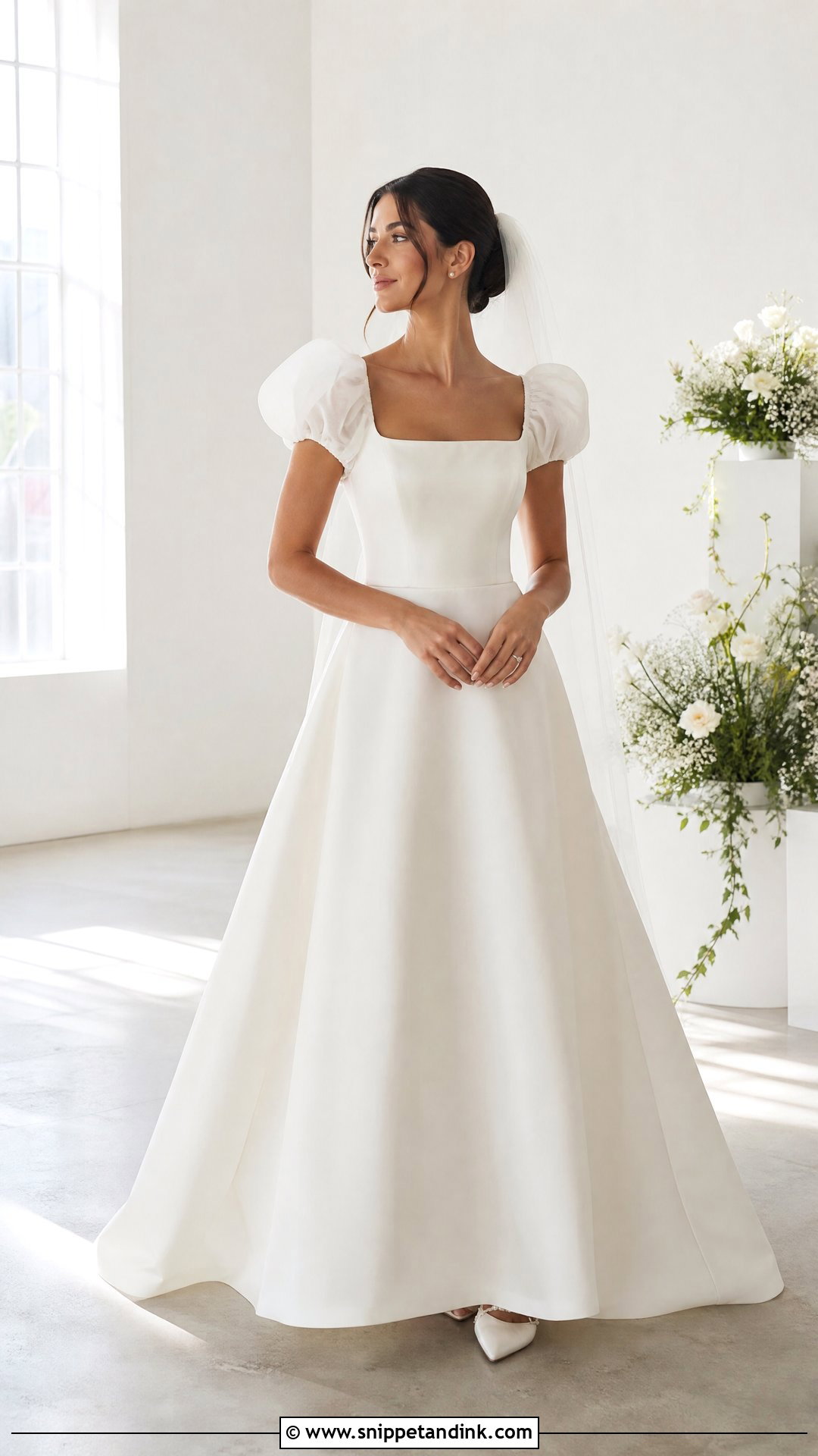Puff Sleeve Wedding Dress - Snippet and Ink - 20 Simple Wedding Dress Sleeves