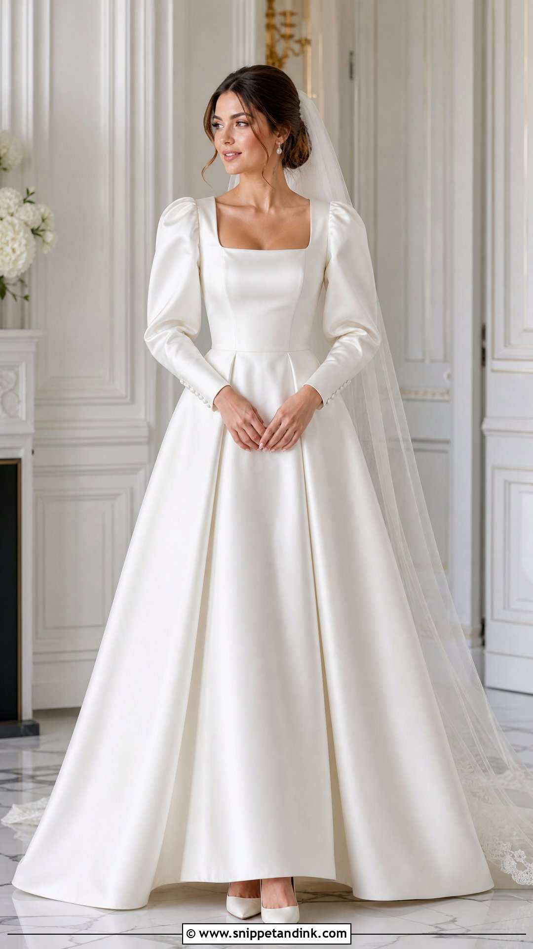 Puff Sleeve Wedding Dress - Snippet and Ink - 20 Timeless Wedding Dress Long Sleeve Ideas