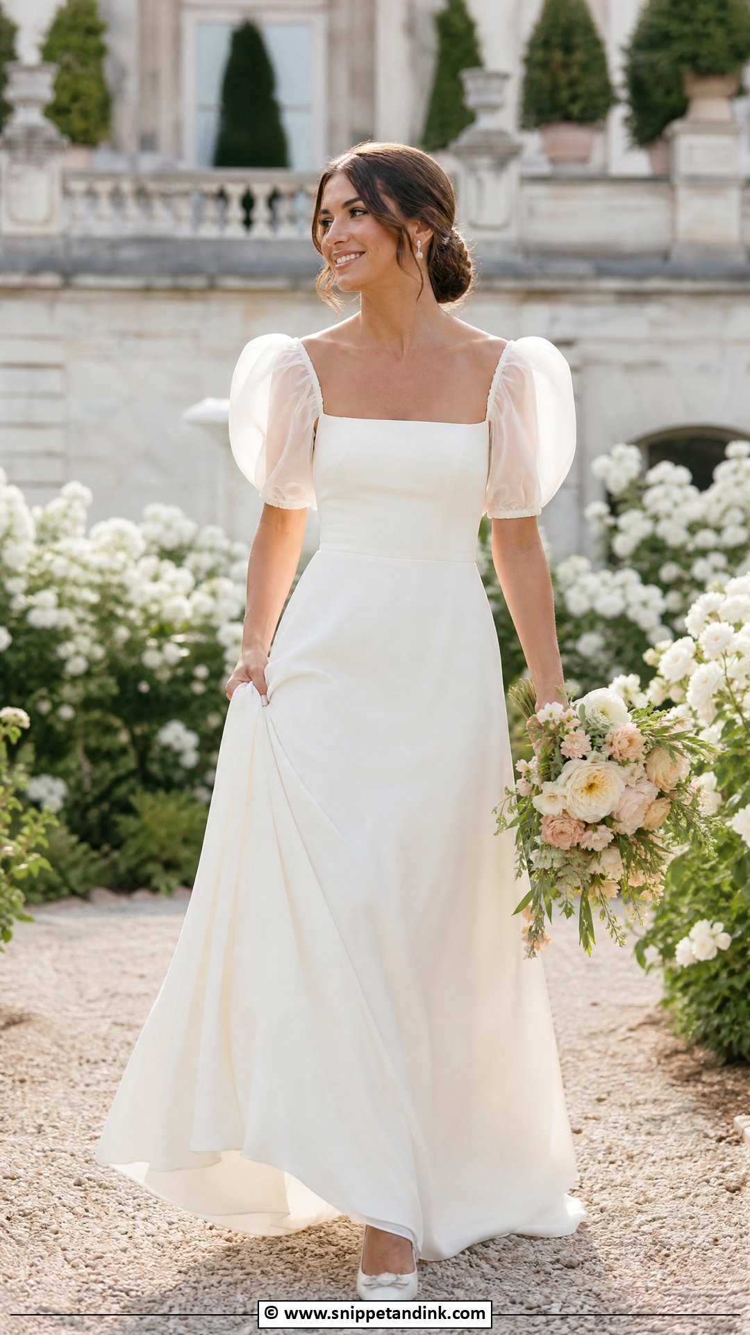 Puff Sleeve Wedding Dress - Snippet and Ink - 35 Dream Wedding Dresses