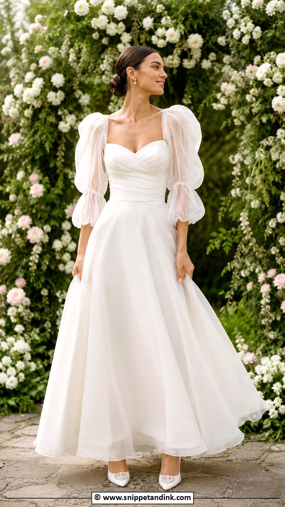 Puff Sleeve Wedding Dress - Snippet and Ink - 35 Whimsical Wedding Dress Ideas
