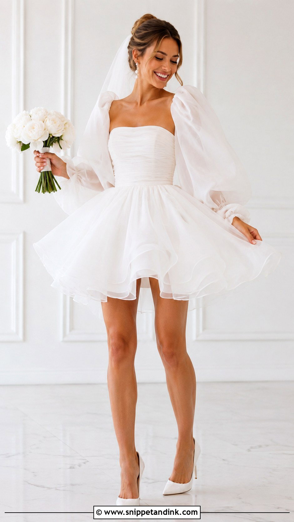 Puffy Mini Wedding Dress - Snippet and Ink - 25 Puffy Wedding Dress Ideas