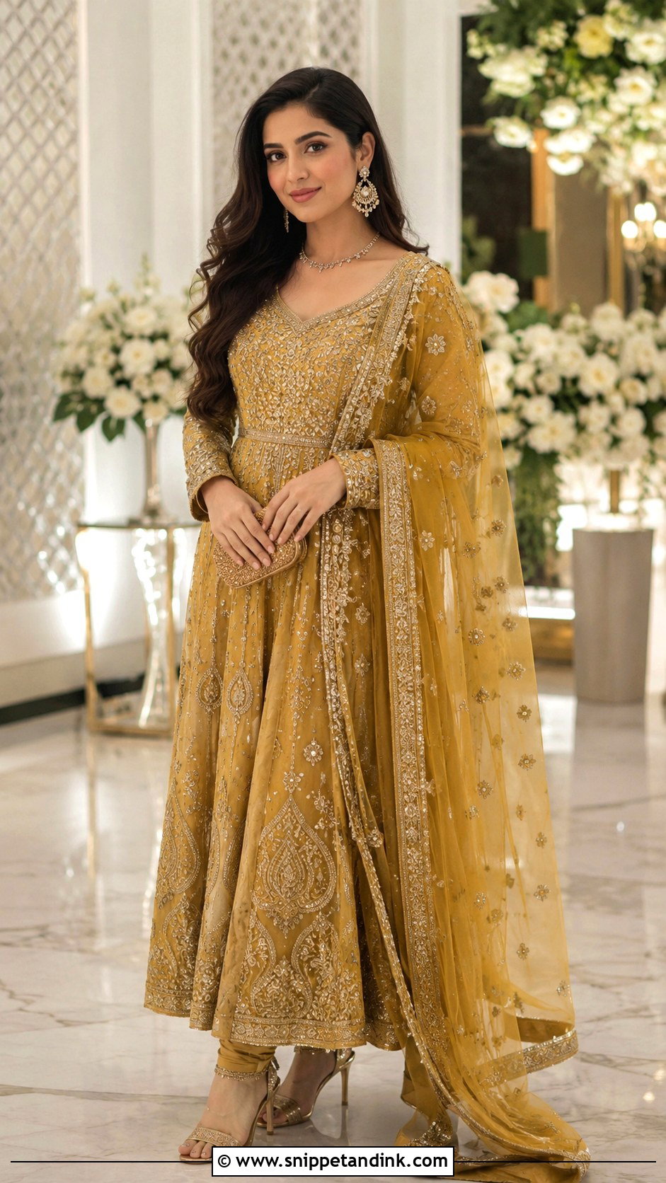 Punjabi Anarkali Suit For Wedding - Snippet and Ink - 25 Punjabi Wedding Dress Ideas