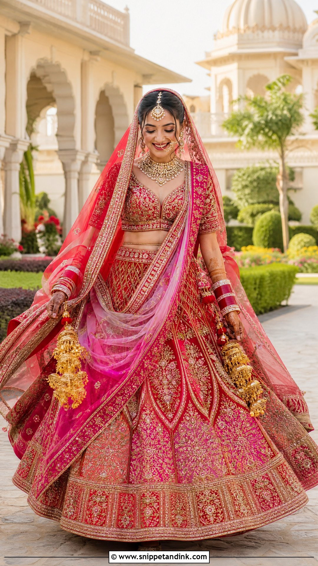 Punjabi Bridal Lehenga - Snippet and Ink - 25 Royal Indian Brides Ideas
